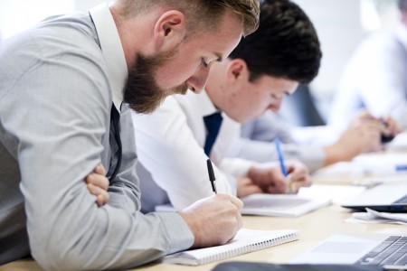 apprentices in classroom