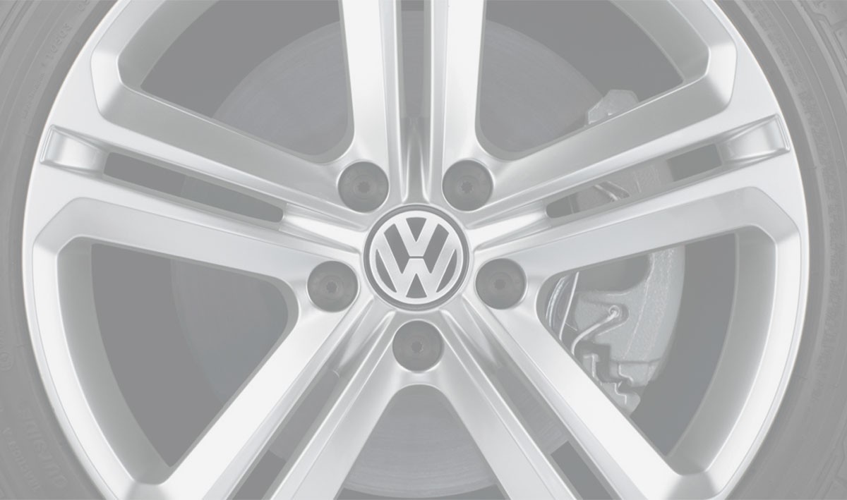 VW logo on tyre