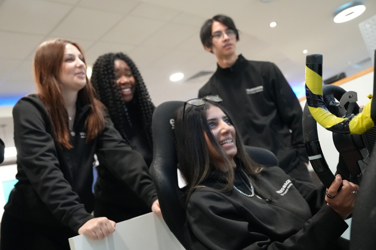 apprentices in breakout area